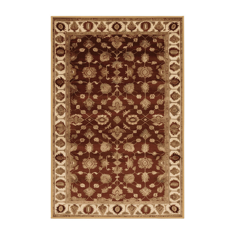 Tapis brun turc lavable à la machine, Rectangle 6' x 9'