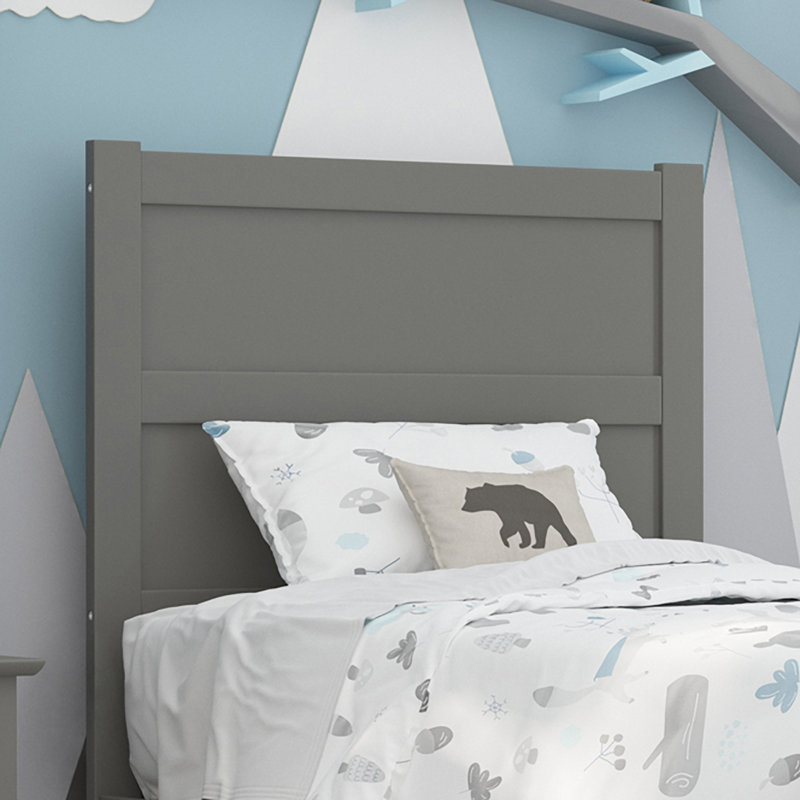 Alessio Wood Panel Headboard, Twin, Gray