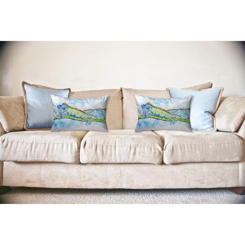 Outdoor Reversible Throw Pillow