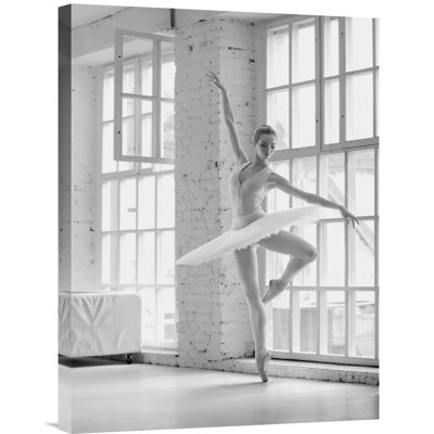 " Ballerina Rehearsing " Oil Print
