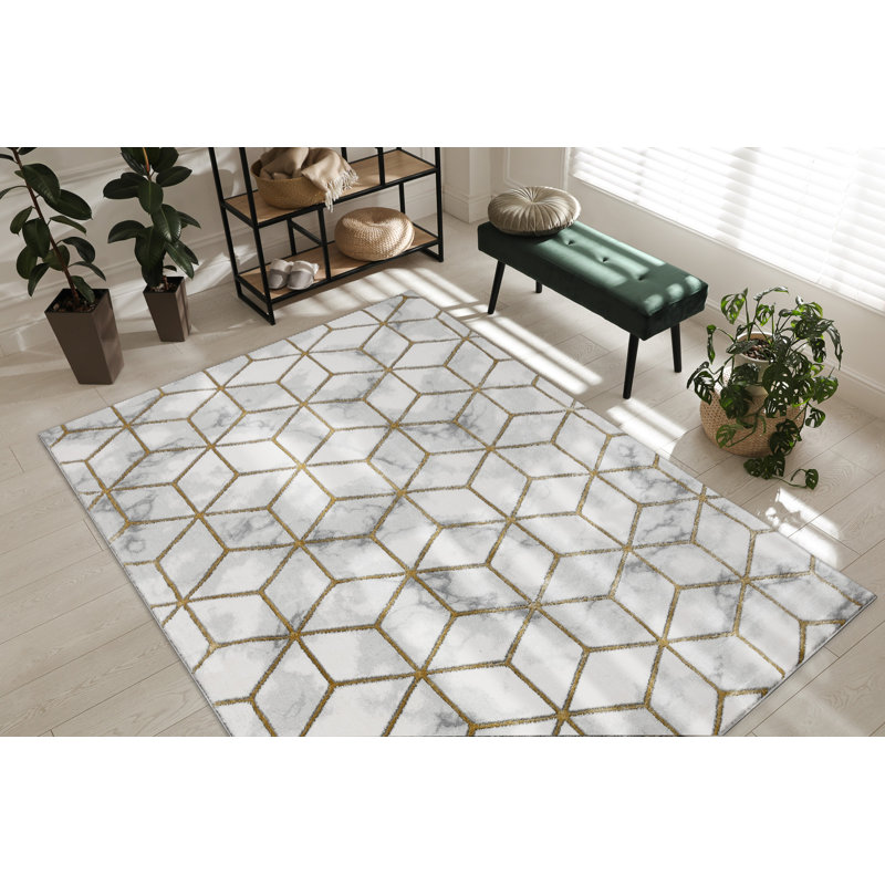 Risco Geometric Area Rug, Rectangle 160 x 220cm