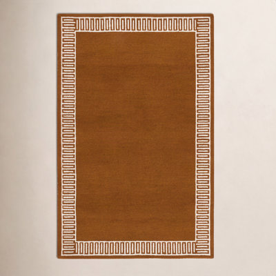 Hand-Tufted Geometric Wool Rug