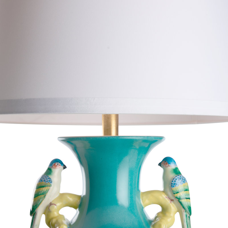 Tori 30" Table Lamp, Blue Glaze