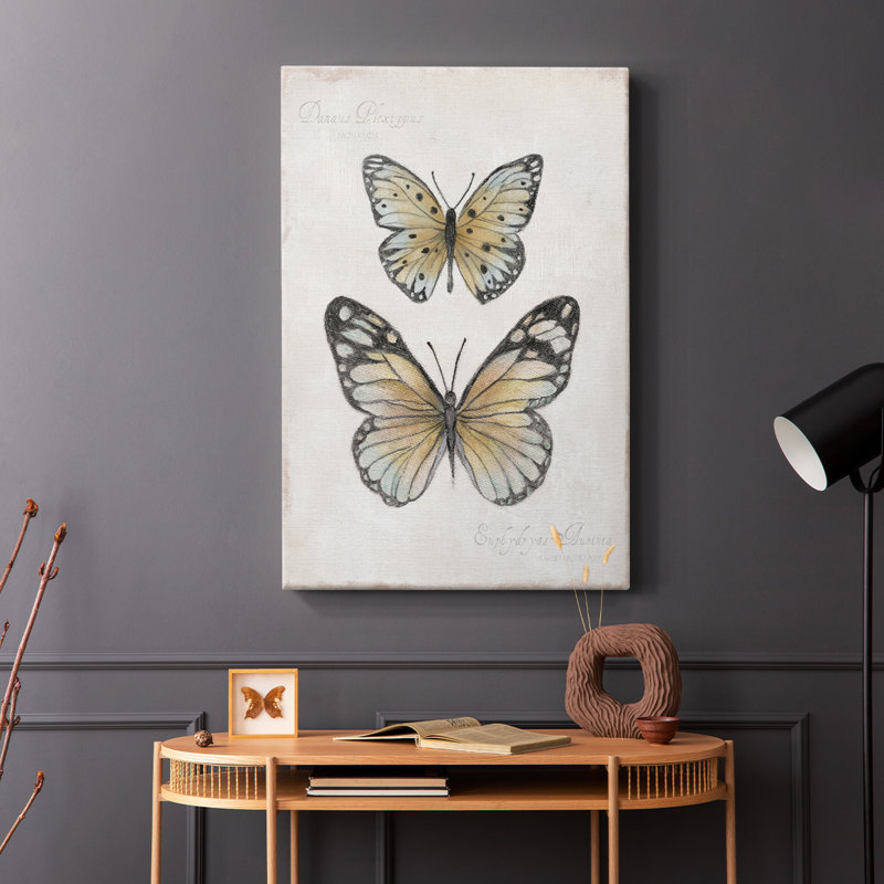 Papillons rétro I - galerie Cavas, H 48 po x l 32 po