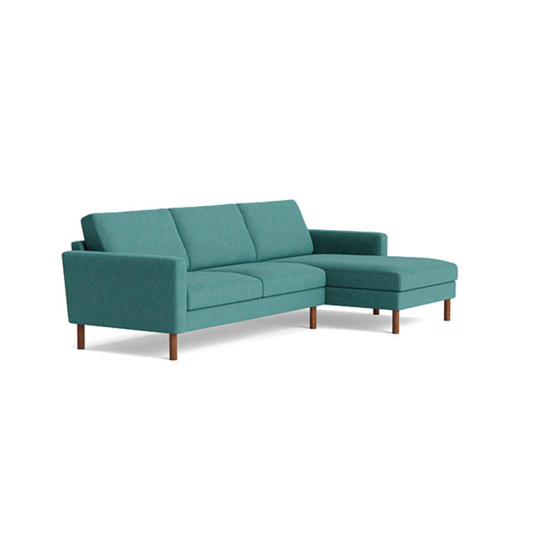 Laguna Sectional, Performance Weave - Zinc, Left Hand Facing