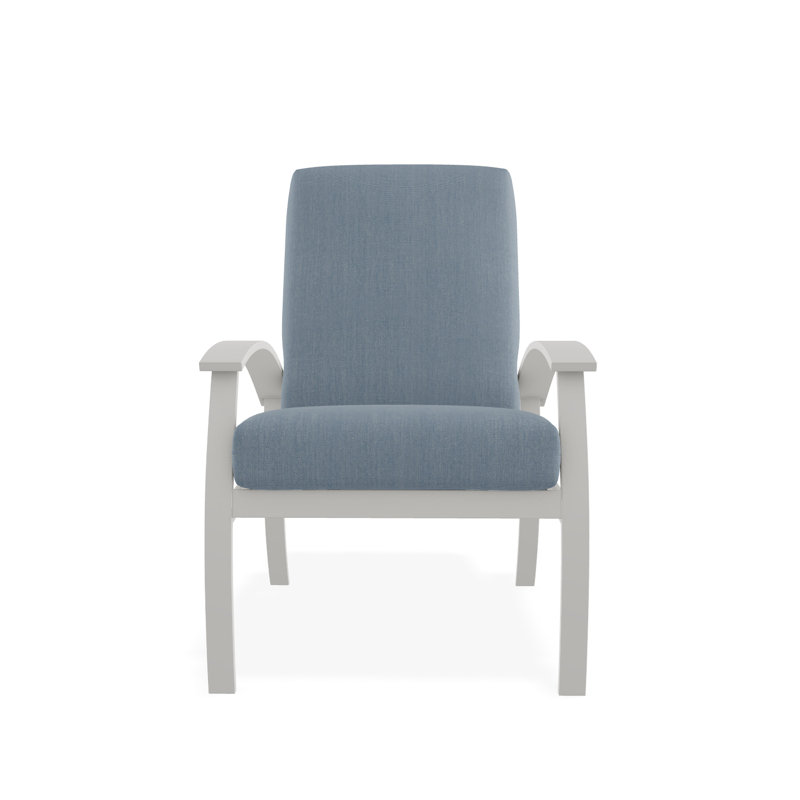Belle Isle Outdoor Lounge Chair, Huskie, Snow