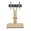 Chariot de télévision mobile avec tiroir coulissant, support de télévision réglable en hauteur et en angle avec support et roues verrouillables, chariot de télévision sur roulettes pour téléviseurs de 32 à 75 pouces pour le bureau du salon
