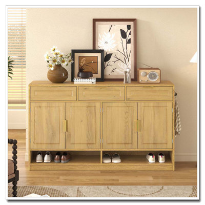 Armoire d'appoint avec 3 tiroirs et 4 portes