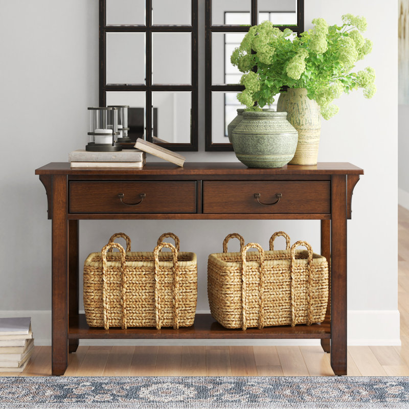 Schubert 50'' Solid Wood Top Console Table
