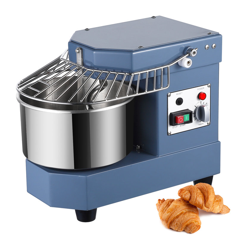 Commercial Dough Mixer, 8qt Capacity Dual Rotating Dough Kneading Machine With Stainless Steel Bowl