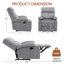 Petit fauteuil inclinable manuel pour adultes, velours-903371601