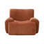 Canapé simple surdimensionné de 43 po de largeur, canapé-lit en osier chenille, sans assemblage requis Canapé à assise profonde pour salon et chambre à coucher