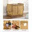 Panier à linge tissé 65l avec couvercle
