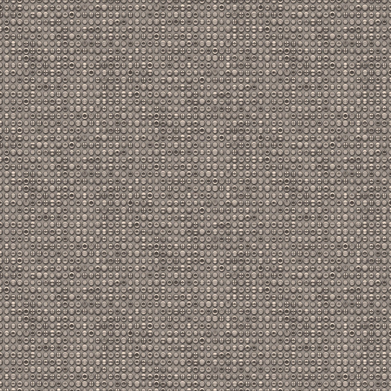 Grunge 10m x 53cm Metallic Wallpaper Roll, Grey