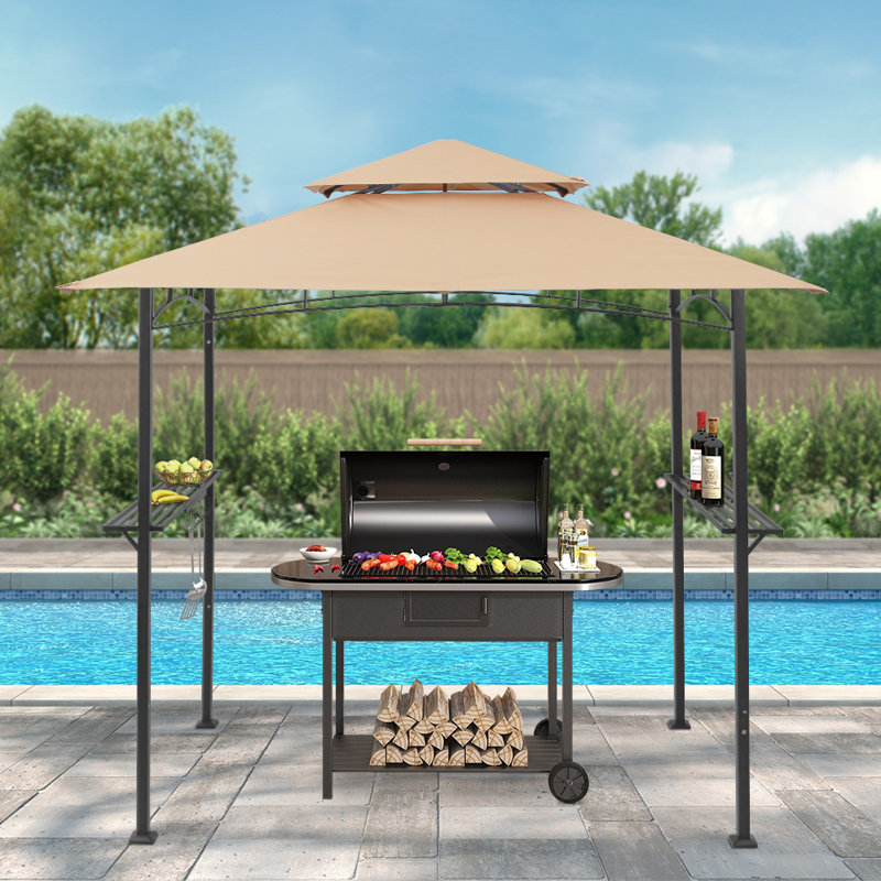 8 Ft. W x 5 FT. D Steel Grill Gazebo Gazebo