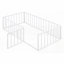 Structure de lit simple en métal avec clôture et amp; Porte - aucun sommier requis, robuste pour une utilisation à vie-611668155-611668154