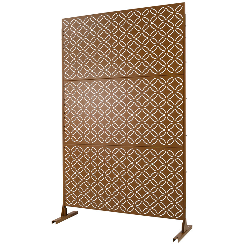 Écran d'intimité extérieur et intérieur H 76 po x l 48 po, Brun