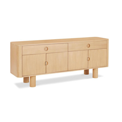 Mid-Century Solid Wood Entryway Cabinet
