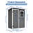 Waterproof Storage Shed With Floor And Lockable Design And Window