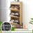 Natural Rattan 3 Flip Drawer Shoe Cabinet, Shoe Cabinet For Entryway, Narrow Shoe Storage Cabinet, Wood 3 Tier Slim Shoe Rack With 3-Tier Adjustable Shelves For Entryway One Size-265580011