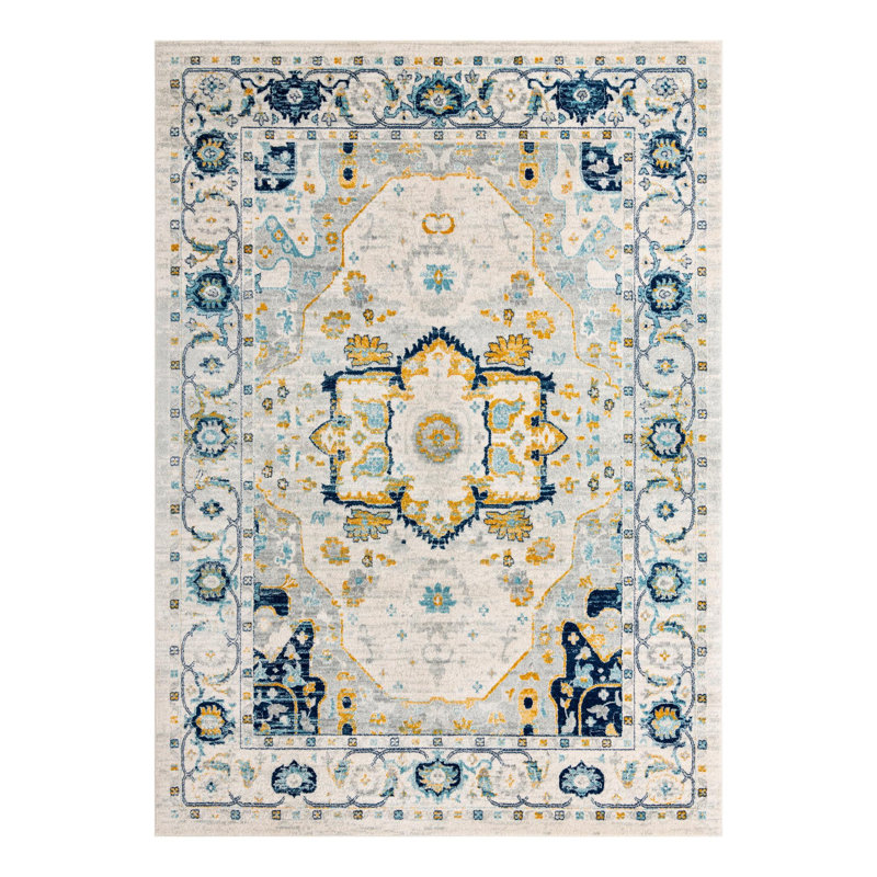 Hagedorn Oriental Area Rug, Rectangle 7'10" x 10', Gray