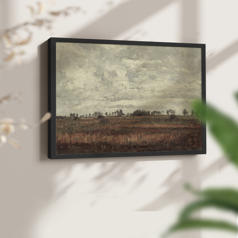 Paysages rétro-DCxxxi-impression encadrée - réversible, H 11 po x l 14 po, Noir