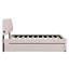 Lit plateforme tapissier Teddy - Lit gigogne simple inclus-900521937-900521938