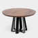ARS Round Walnut Wood Dining Table