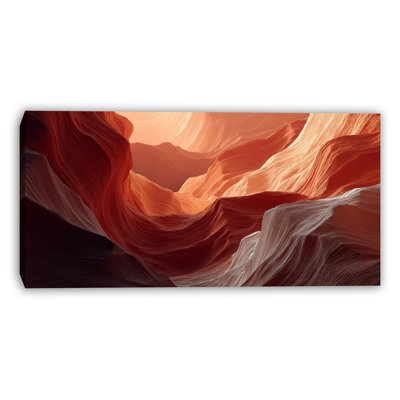 «Canyon Flow», art mural sur toile abstraite