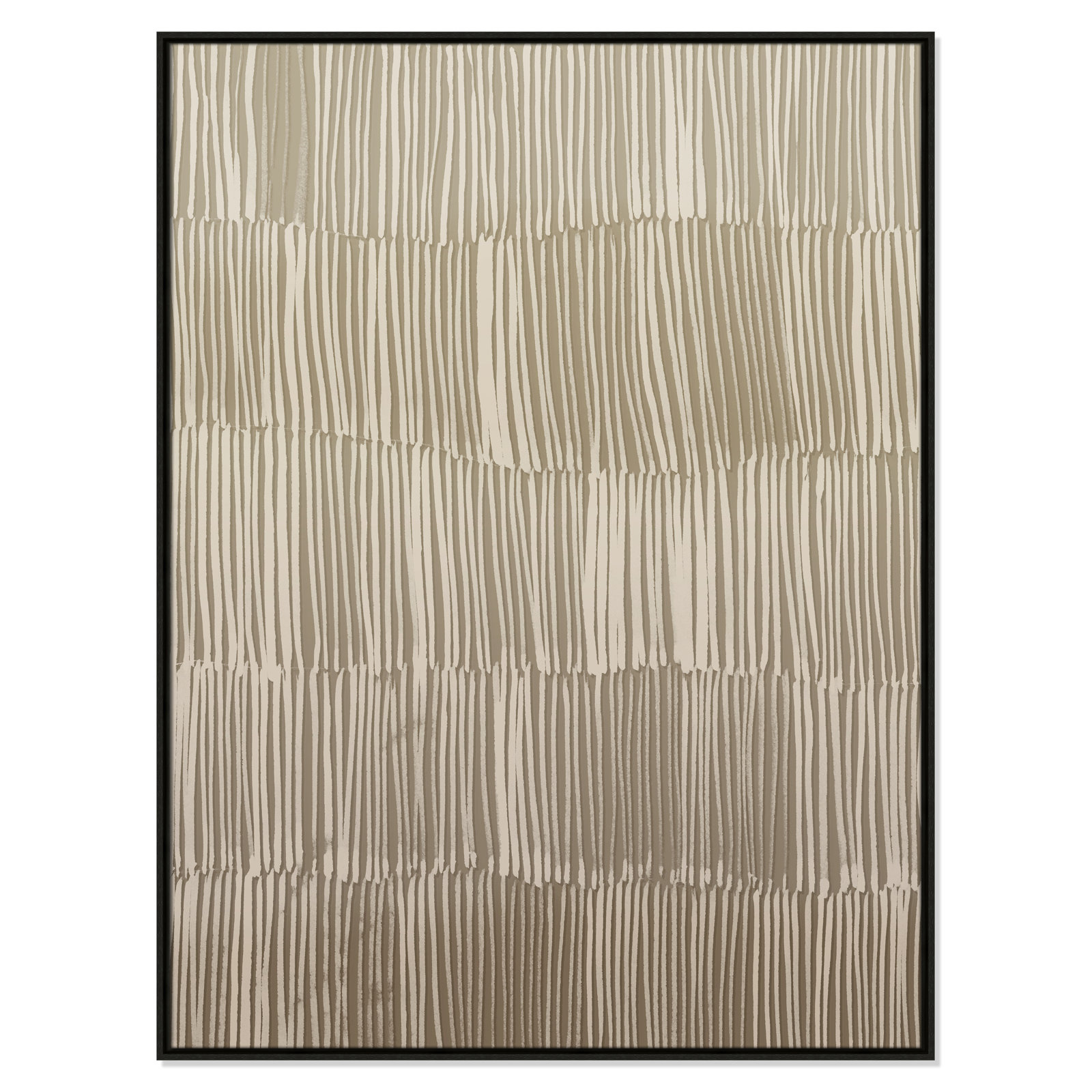 Linear Calm I Print by , 49.5" H x 37.5" W, Espresso Floater