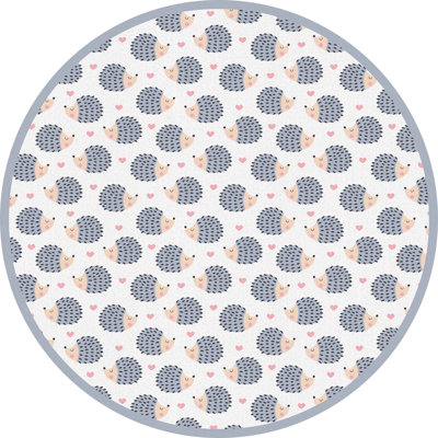 Ajeta Vinyl Machine Printed Area Rug