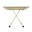 Table pliante réglable en hauteur, table haute, intérieur et extérieur, table portative, aucun assemblage requis (blanche)