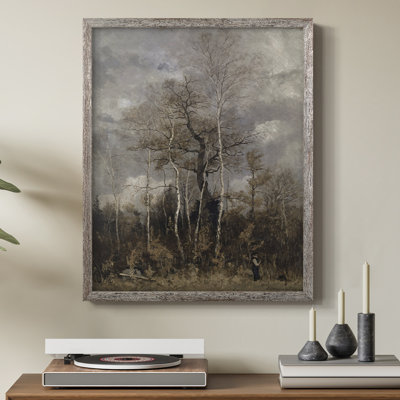 «Vintage Landscape CLII», reproduction encadrée - bois massif
