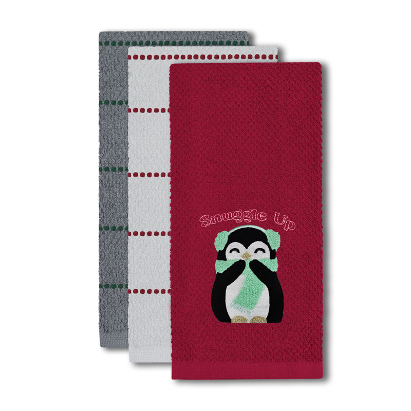 Cotton Tea Towel Kitchen Towel, Red