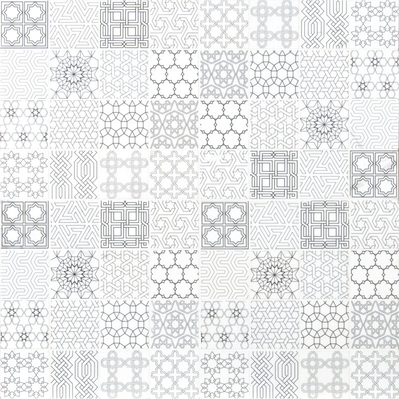 Ionian Sabari 12 in. x 12 in. Honed Marble Mosaic Floor and Wall Tile