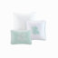 Ensemble d'édredon surdimensionné en jacquard de coton Aqua Cal King-136330692