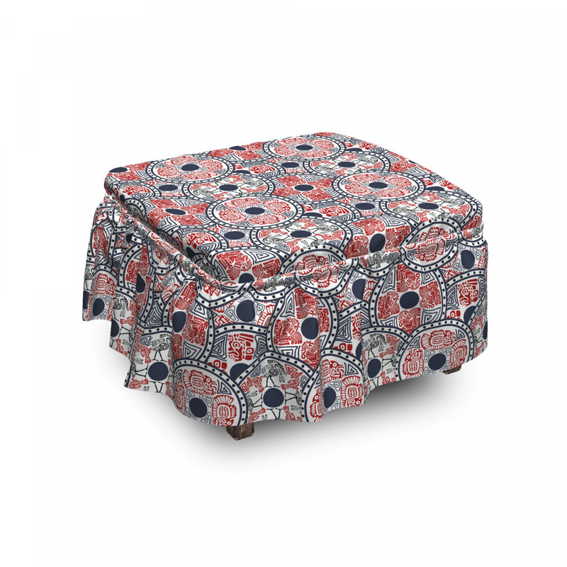 Housse pour repose-pieds circle motifs animaux