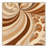 Soft Plush Eberhard Bold & Eclectic Modern Arc Area Rug in Beige – Beige Binding-1401312030