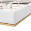 Grand lit plateforme tapissier à oreilles Modern-125528269
