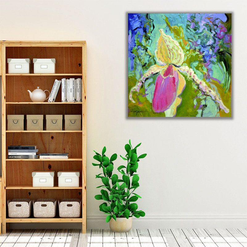 Orchid House II - reproduction d'art sur toile, H 20 po x l 20 po