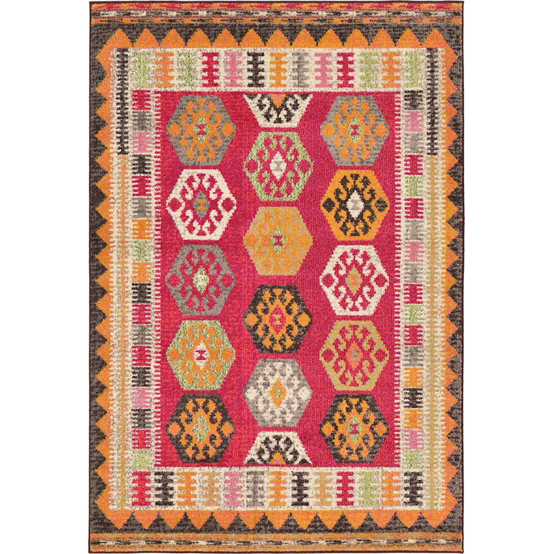 Beverley Abstract Indoor Rug, Rectangle 4' x 6'