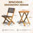 Morgin 2 - Person Wood Patio Dining Set with Round Table