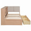 Lit d'angle en L avec tiroirs de rangement sous le lit et ports de recharge USB-1775035631-1775035629