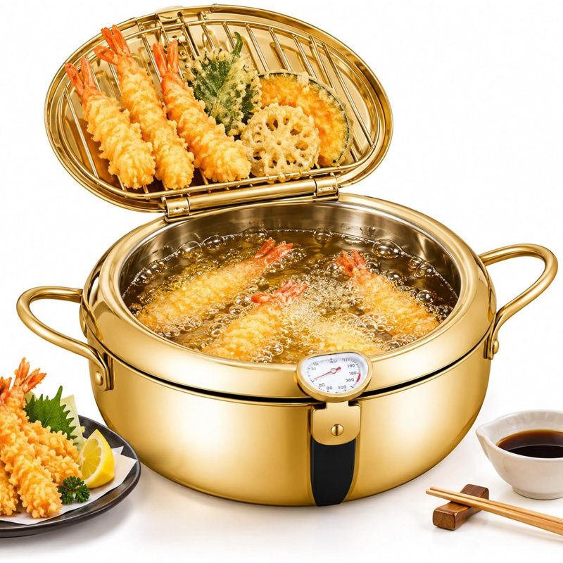 Stainless Steel Fryer Pot 4.2L Deep Fryer