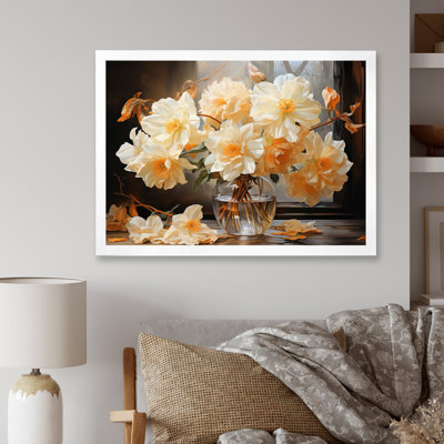 Impression sur toile White Affodils Romantic Impression II
