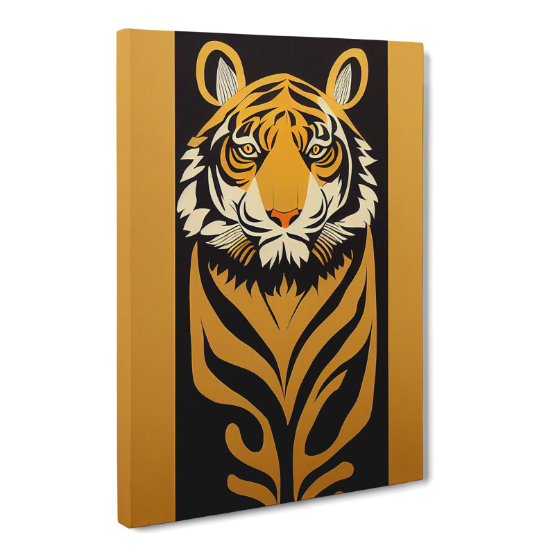 Tiger Scroll Vol.2 - Wrapped Canvas, 60cm H x 40cm W x 3cm D