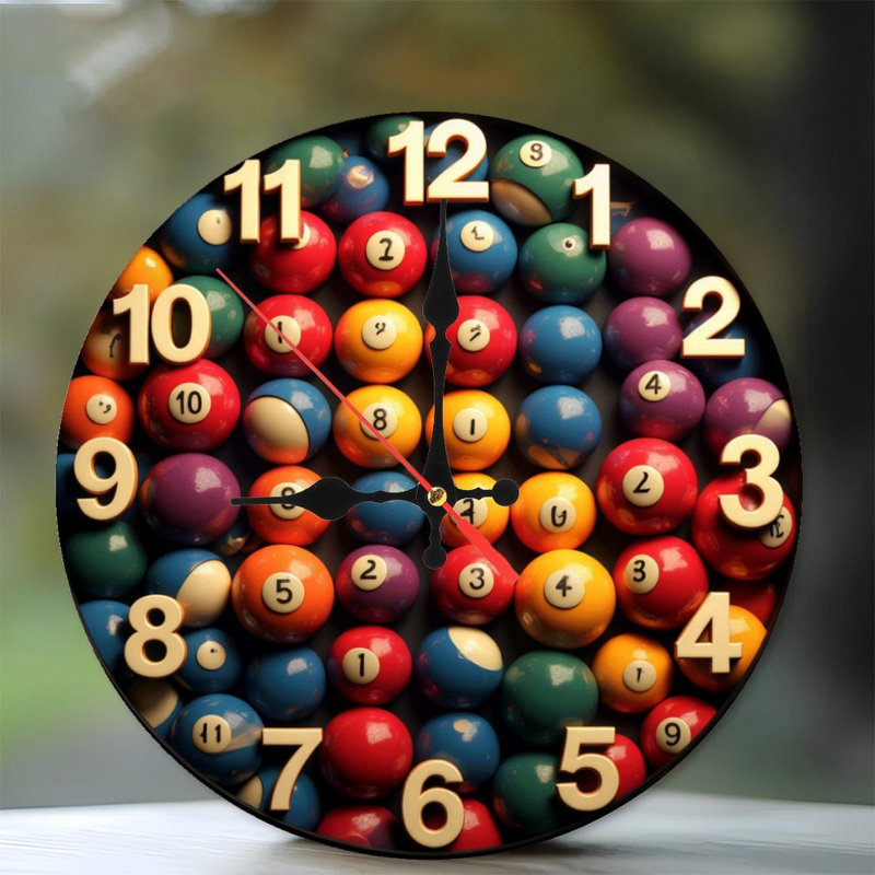 Colorful Billiard Balls with Numbered Patterns 39 pcs