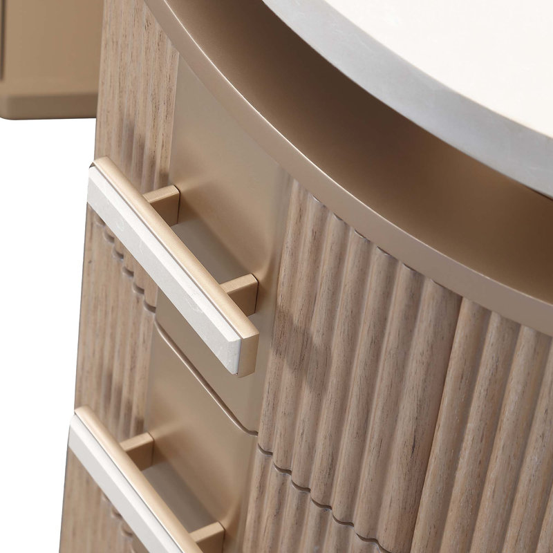 West Kensington Vanity With Mirror, Sea Salt Caramel