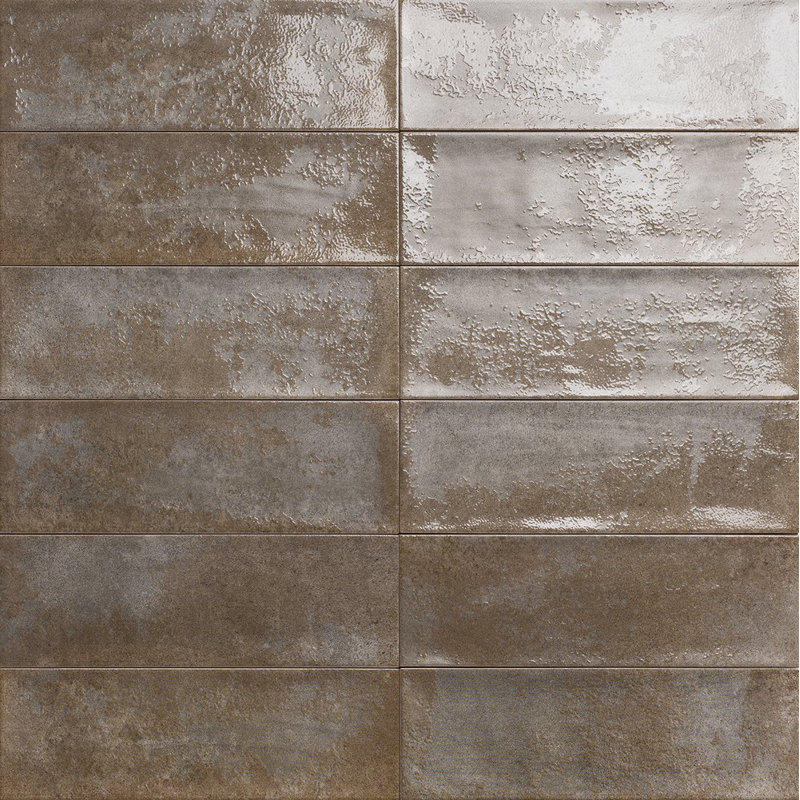 Venezia 4" x 12" Ceramic Wall Tile, Brun
