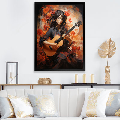 «Blehm Music Flamenco Passion Fiery», reproduction sur toile